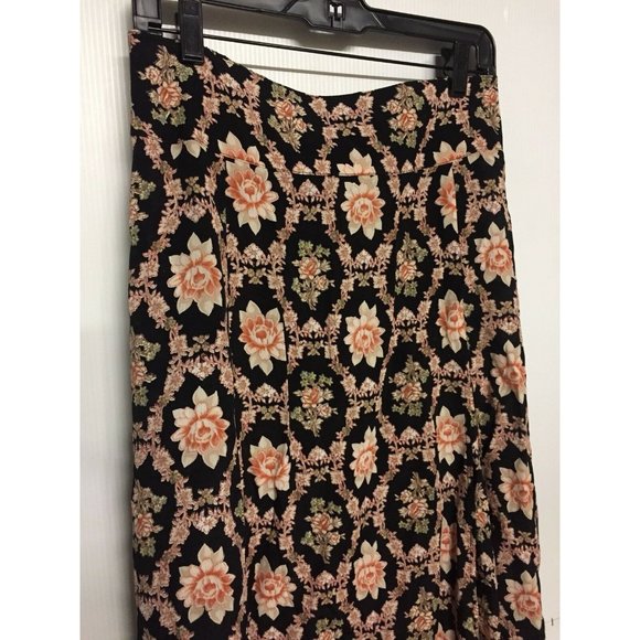 Flynn Skye Black Floral Rara Maxi Skirt M NWOT - Picture 4 of 14